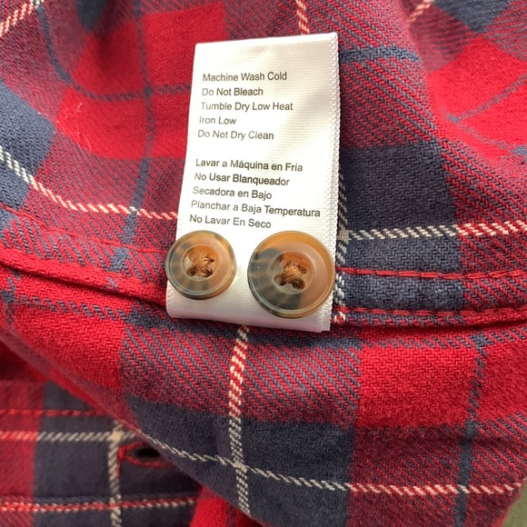Jacks MFG. Heritage Flannel in red blue plaids L - Picture 6 of 6